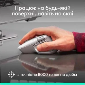 Фото: Миша Logitech MX Master 4 for Mac White Silver (910-007576) № 5 | KTC