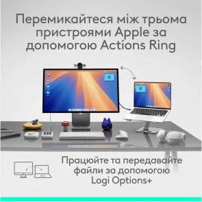 Фото: Миша Logitech MX Master 4 for Mac White Silver (910-007576) № 10 | KTC