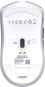 Фото: Миша Hator Hellyberry HM47 PRO Wireless/BT White-Violet Gradient (HM47PRO_white_violet) № 6 | KTC