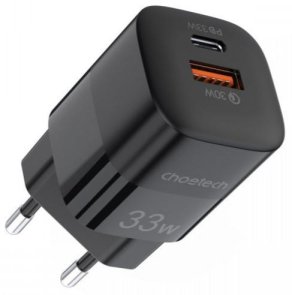 Зарядний пристрій Choetech PD5006 33W Black (PD5006-EU-BK)