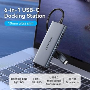 USB-хаб Vention TOOHB 6in1