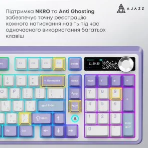 Фото: Клавіатура Ajazz AK980 V2 Maillard Switch WL/BT/USB White (AK980-V2-M-PWB) № 14 | KTC