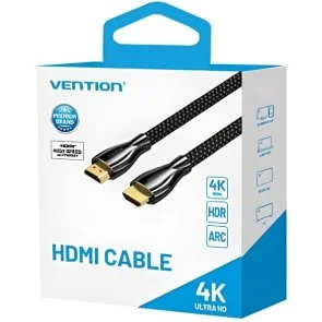 Фото: Кабель Vention Zinc Alloy Type 4K v2.0 HDMI / HDMI 8m Black (ALMBK) № 4 | KTC