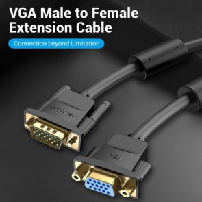 Кабель Vention VGA M / VGA F 5m Black (DAGBJ)