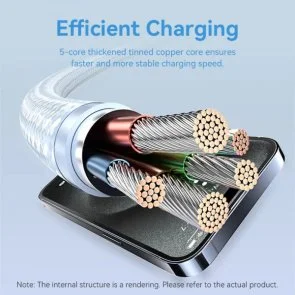 Фото: Кабель Vention 60W Type-C / Type-C 1m White (TRDWF) № 4 | KTC