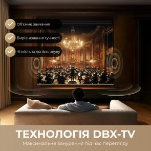 Телевізор QLED Dreame Vivid 50Q100 (Smart TV, Wi-Fi, 3840x2160)