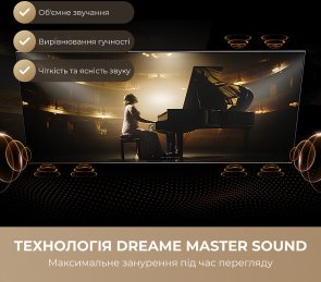 Телевізор MiniLED Dreame Aura 55S100 (Smart TV, Wi-Fi, 3840x2160)