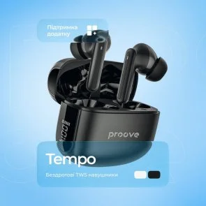 Фото: Навушники Proove Tempo with ANC APP Black (TWTM0001AP01) № 6 | KTC