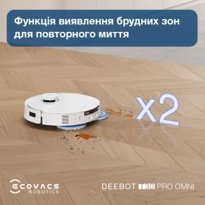  Робот-пилосос ECOVACS DEEBOT OZMO T30 Pro Omni DDX14