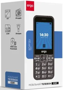 Фото: Мобільний телефон ERGO E281 Blue № 6 | KTC