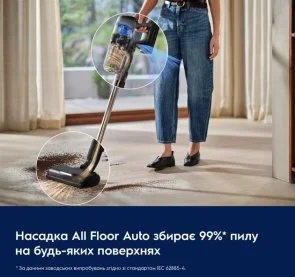 Фото: Ручний бездротовий пилосос Electrolux 700 Cordless cleaner EP72AB21UG Grey (900402443) № 10 | KTC