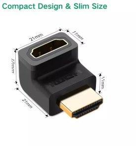 Перехідник UGREEN 4K Up-angled HDMI / HDMI Black (UGR-20110)