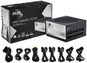 Фото: Блок живлення MSI 850W Pro A850PL PCIE5 ATX (PRO A850PL PCIE5) № 5 | KTC