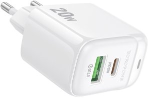Зарядний пристрій BOROFONE BAS44A Potential PD QC3.0 20W White (6941991113840)