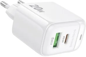 Фото: Зарядний пристрій BOROFONE BAS44A Potential PD QC3.0 20W White (6941991113840) № 4 | KTC