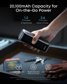 Фото: Батарея універсальна Anker Prime 20000mAh 220W Black (A110BH11) № 5 | KTC