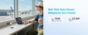 Зарядний пристрій Anker Charger 70W Black (A121CG11)