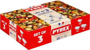 Фото: Форма Pyrex 31x20cm/ 35x23cm/ 39x25cm 3pcs (913S601/8043) № 2 | KTC