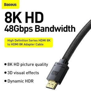 Кабель Baseus High Definition 8K HDMI / HDMI 3m Black (CAKGQ-L01)