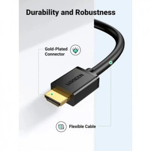 Кабель UGREEN HD106 v1.4 HDMI / DVI 1.5m Black (11150)