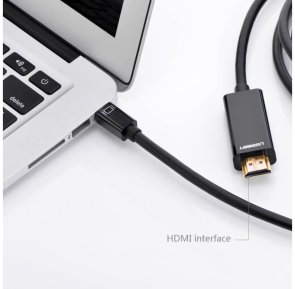 Кабель UGREEN MD101 v2.0 MiniDP / HDMI 1.5m Black (20848)