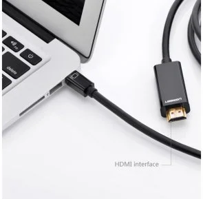 Фото: Кабель UGREEN MD101 v2.0 MiniDP / HDMI 1.5m Black (20848) № 3 | KTC