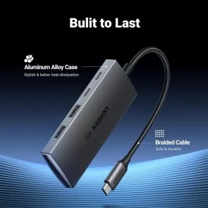 Фото: USB-хаб UGREEN CM480 4in1 Space Gray (30758) № 6 | KTC