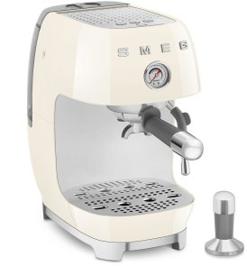 Ріжкова кавоварка Smeg Style Aesthetic Cream Glossy Finishing (ECF03CREU)