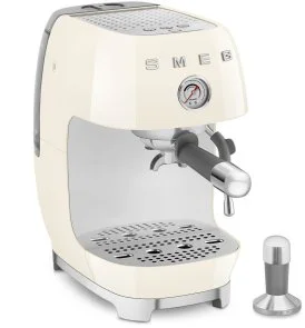 Фото: Ріжкова кавоварка Smeg Style Aesthetic Cream Glossy Finishing (ECF03CREU) № 4 | KTC
