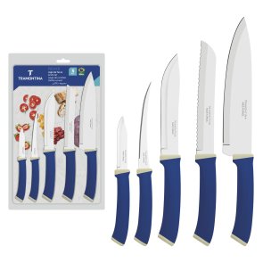 Набір ножів Tramontina Felice 5pcs Blue (23499/178)