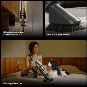 Фото: Ручний бездротовий пилосос Dreame Z40 TangleCut Flex+ (VRV62F) № 15 | KTC