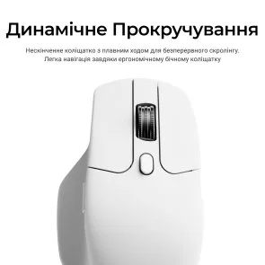 Фото: Миша Keychron M6S PixArt PAW3311 White (M6S-B72) № 7 | KTC