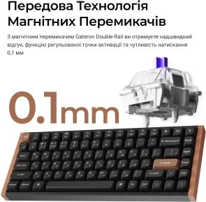 Фото: Клавіатура Keychron K2 HE Gateron Magnetic Switch RGB Black (K2H-F1-UA) № 9 | KTC