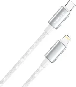 Фото: Кабель ColorWay zinc alloy braided 30W Type-C / Lightning 2m White (CW-CBPDCL099-WT) № 3 | KTC