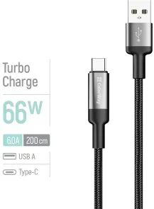 Фото: Кабель ColorWay braided wire 66W AM / Type-C 2m Black (CW-CBUC097-BK) № 5 | KTC