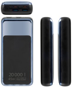 Батарея універсальна Riva RivaPower VA1075 20000mAh 45W Black (RIVAPOWER VA1075 (Black))