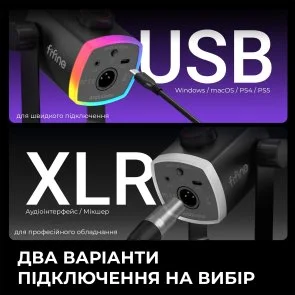 Фото: Мікрофон Fifine AM8PROS XLR/USB Black № 9 | KTC