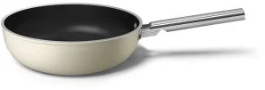 Фото: Сковорода Smeg 50S Retro Style WOK 30cm Creame (WOF3002CRM) № 3 | KTC