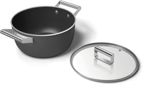 Каструля Smeg 50S Retro Style 5.4L Black Matte (CSF2412BLM)