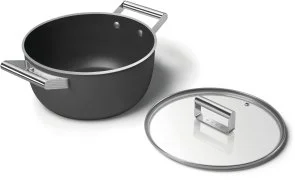 Фото: Каструля Smeg 50S Retro Style 5.4L Black Matte (CSF2412BLM) № 5 | KTC