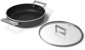 Сковорода Smeg 50S Retro Style 28cm Black Matte (DPF2812BLM)