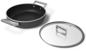 Фото: Сковорода Smeg 50S Retro Style 28cm Black Matte (DPF2812BLM) № 5 | KTC
