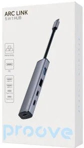Фото: USB-хаб Proove Arc Link 5in1 Silver (HBAL00222024) № 6 | KTC