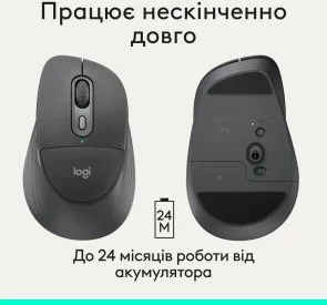 Фото: Миша Logitech Signature Comfort Plus M850 L Wireless Graphite (910-007715) № 11 | KTC