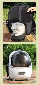 Фото: Рюкзак-переноска для тварин Me&Pet Білий (NMP-43-1) № 7 | KTC