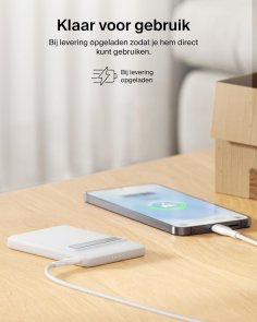 Батарея універсальна Belkin BoostCharge Slim 5000mAh 20W Qi2 15W with Kickstand White (BPD011HQWH)