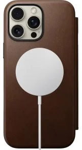 Фото: Чохол Nomad for Apple iPhone 16 Pro - Modern Leather Folio Brown (NM01679585) № 4 | KTC