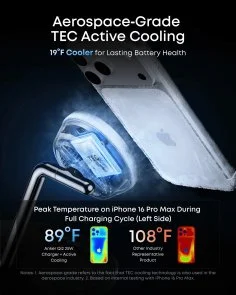 Фото: Бездротова зарядна станція Anker Prime Wireless Charging Station 25W 3in1 MagGo Black (B25X7G11) № 4 | KTC