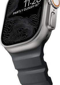 Фото: Ремінець Nomad for Apple Watch 46/49mm - Rocky Point Natural Titanium Hardware Storm (NM013596858) № 5 | KTC