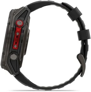 Фото: Смарт годинник Garmin fenix 8 - 51mm MicroLED Sapphire Carbon Gray DLC Titanium with Black/Pebble Gray Silicone Band (010-03380-05) № 13 | KTC